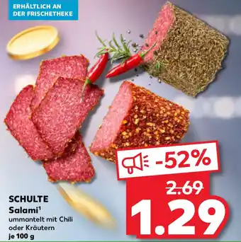 Kaufland SCHULTE Salami Angebot