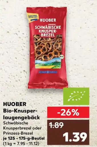 Kaufland HUOBER Bio-Knusper- laugengebäck Angebot