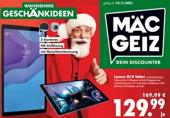 Mäc Geiz Lenovo M10 Tablet Angebot