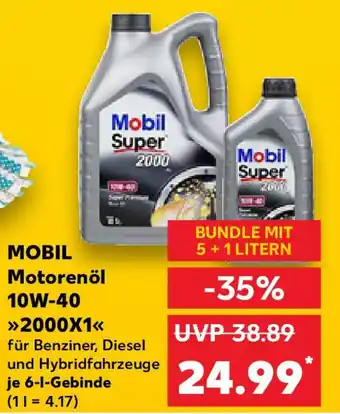 Kaufland MOBIL Motorenöl 10W-40 2000X1 Angebot