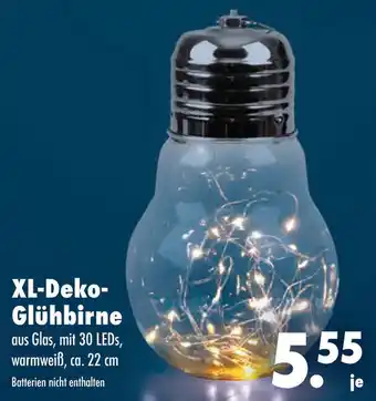 Mäc Geiz XL-Deko-Glühbirne aus Glas Angebot