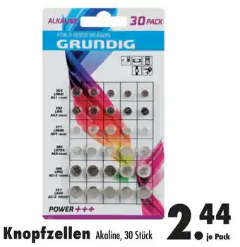 Mäc Geiz Alkaline Grundig Knopfzellen Alkaline, 30 Stück Angebot