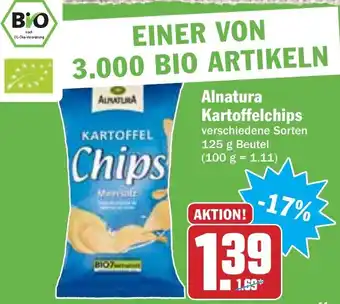 Hit Alnatura Kartoffelchips 125g Beutel Angebot