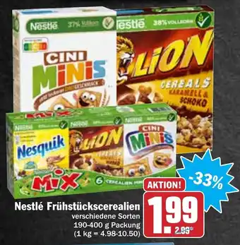 Hit Nestlé Frühstückscerealien 190-400g Angebot