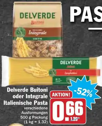 Hit Delverde Buitoni oder Integrale Italienische Pasta 500g Angebot