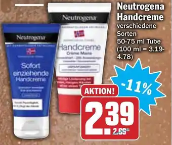 Hit Neutrogena Handcreme 50ml/75ml Angebot