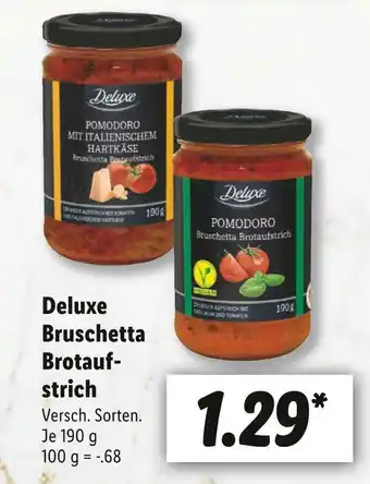 Lidl Deluxe bruschetta brotaufstrich Angebot