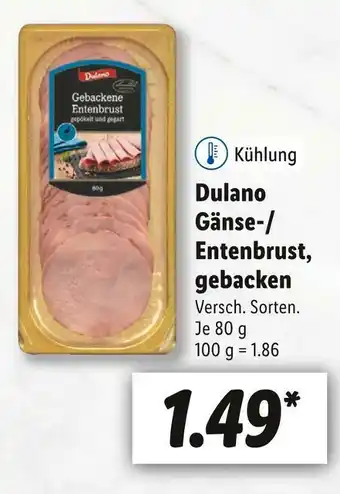 Lidl Dulano gänse-/entenbrust Angebot