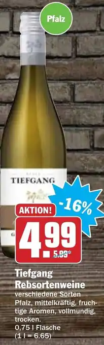 Hit Tiefgang Rebsortenweine 0,75L Angebot