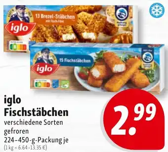 Nah & Frisch iglo Fischstäbchen Angebot