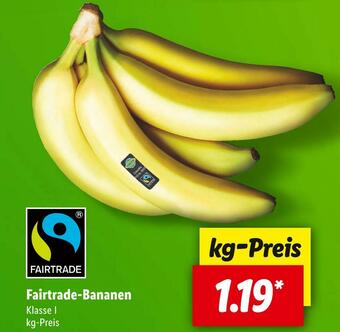 Lidl Fairtrade bananen Angebot