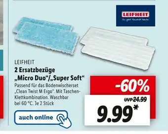 Lidl Leifheit ersatzbezüge „micro duo“/„super soft“ Angebot