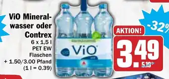 Hit Vio Mineralwasser oder Contrex 6x1,5L Angebot