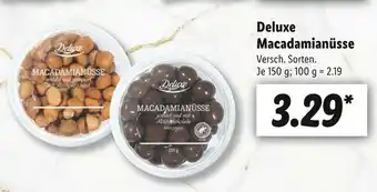 Lidl Deluxe macadamianüsse Angebot