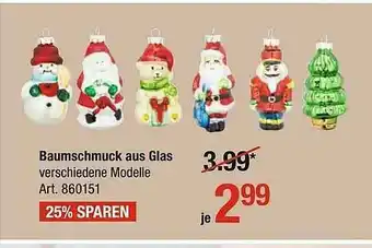 AWG Mode Baumschmuck Aus Glas Angebot