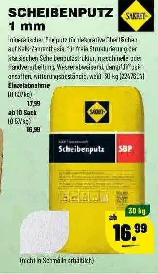 Leitermann Baumarkt Scheibenputz 1 Mm Angebot