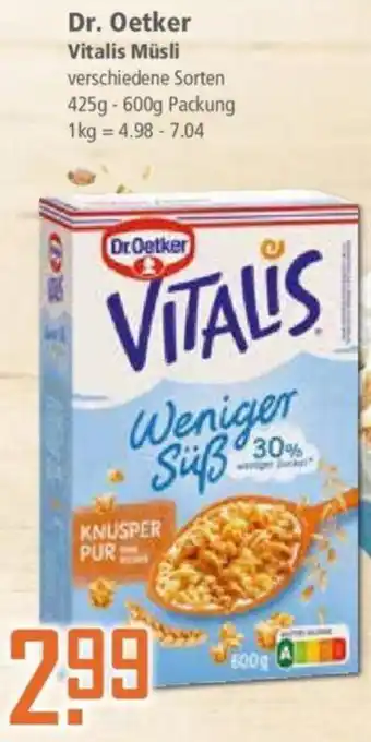 Klaas und Kock Dr. Oetker Vitalis Müsli Angebot