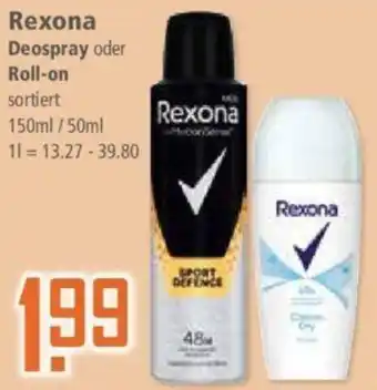 Klaas und Kock Rexona Deospray oder Roll-on Angebot