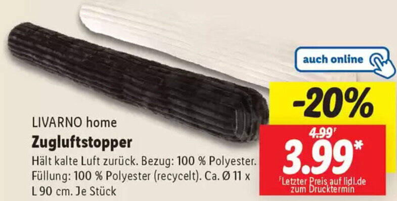 Zugluftstopper Tur Lidl