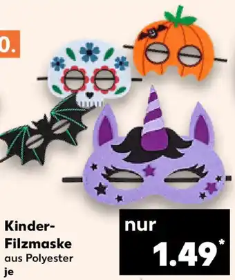 Kaufland Kinder Filzmaske Angebot