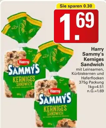 WEZ Harry Sammy's Kerniges Sandwich Angebot