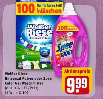 REWE Weißer riese oder spee universal pulver oder color gel waschmittel Angebot