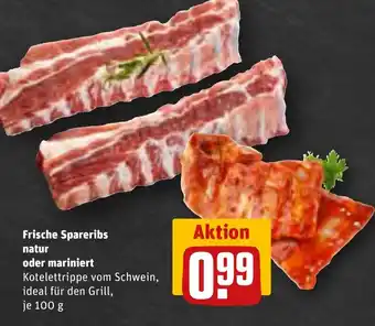 REWE Frische Spareribs natur oder mariniert Angebot