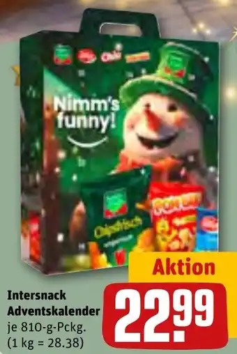 REWE Nimm's funny! Intersnack Adventskalender Angebot