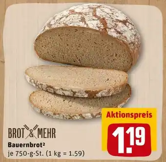 REWE Brot & mehr bauernbrot Angebot