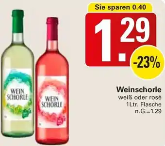 WEZ Weinschorle Angebot