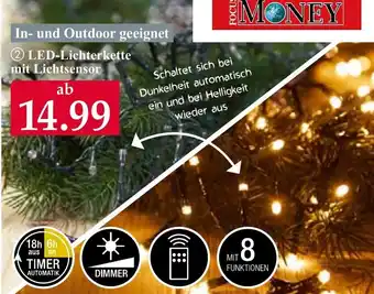 Woolworth LED-Lichterkette mit Lichtsensor Angebot