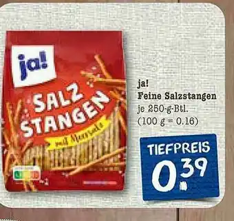 nahkauf Ja! Feine Salzstangen Angebot