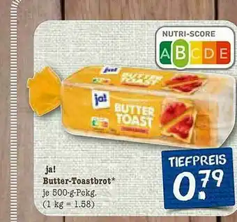 nahkauf Ja! Butter-toastbrot Angebot