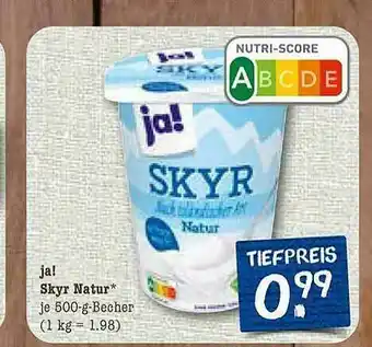 nahkauf Ja! Skyr Natur Angebot