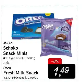 KONSUM Milka Schoko Snack Minis Oder Oreo Fresh Milk-snack Angebot