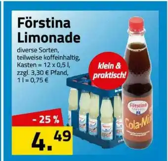 Logo Getränkemarkt Förstina Limonade Angebot