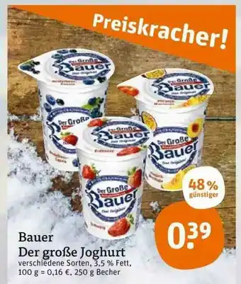 tegut Bauer Der Große Joghurt Angebot