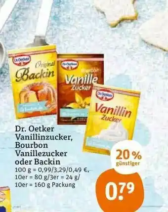 tegut Dr Oetker Vanillinzucker Bourbon Vanillezucker Oder Backin Angebot