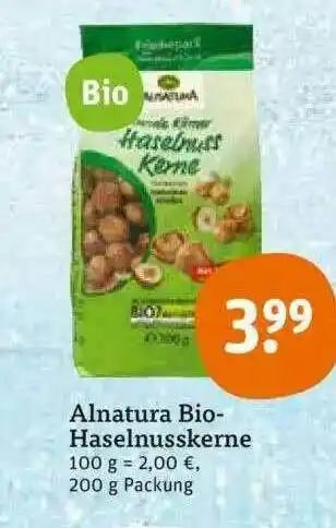 tegut Alnatura Bio-haselnusskerne Angebot