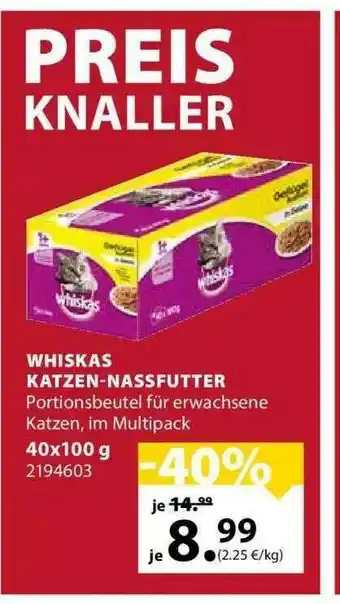 Dehner Whiskas Katzen-nassfutter Angebot