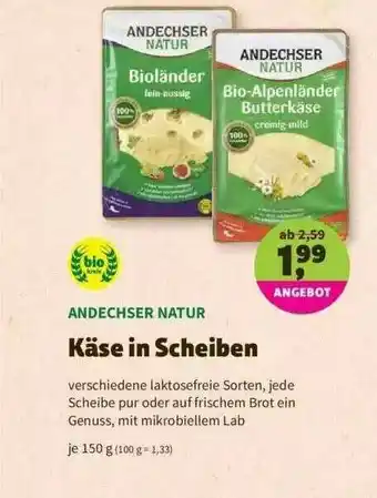 Denns BioMarkt Andechser Natur Käse In Scheiben Angebot