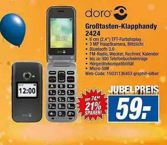 HEM Expert Doro Großtasten-klapphandy 2424 Angebot