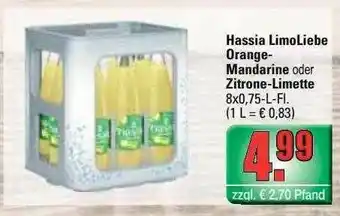 Profi Getränke Hassia Limoliebe Orange-mandarine Oder Zitrone-limette Angebot