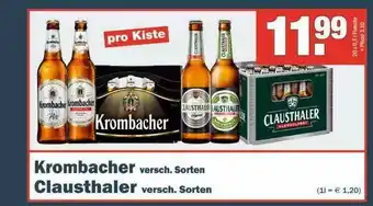 Sobi Getränkemarkt Krombacher Oder Clausthaler Angebot