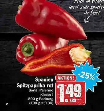 AEZ Spanien Spitzpaprika Rot Angebot