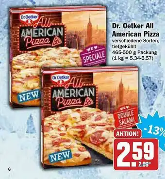 AEZ Dr. Oetker All American Pizza Angebot