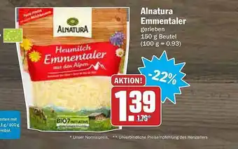 AEZ Alnatura Emmentaler Angebot