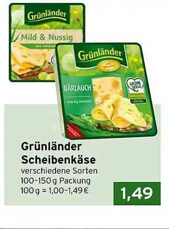 CAP Markt Grünländer Scheibenkäse Angebot