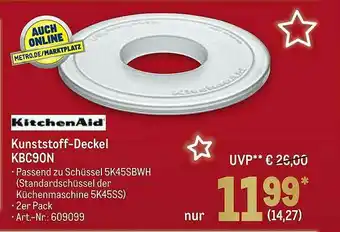 METRO Kitchenaid Kunststoff-deckel KBC90N Angebot