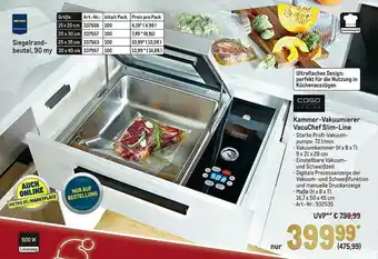 METRO Caso Kammer-vakuumierer Vacuchefslim-line Angebot